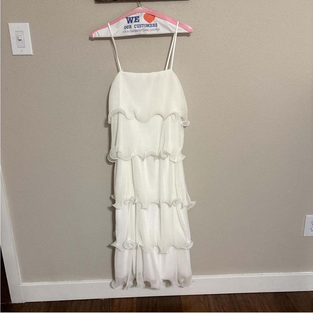 Endless Rose Textured White Dress